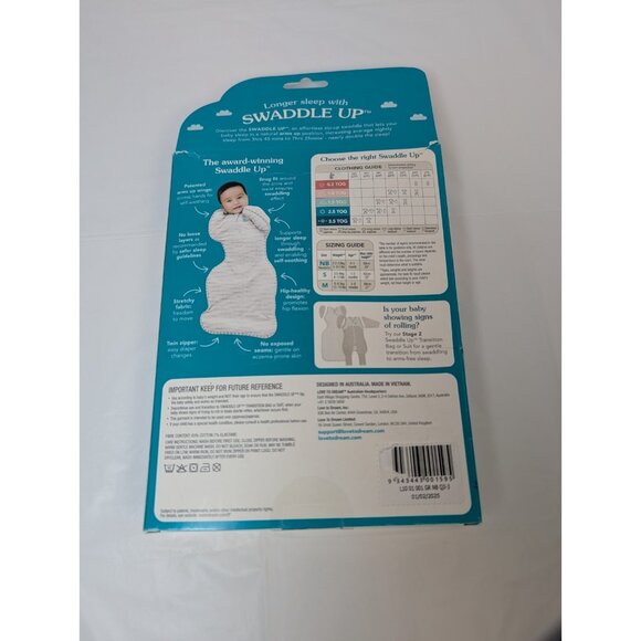 Love to Dream Swaddle up Original NB 1.0TOG 5-8.5Lbs Stage 1 - Picture 4 of 10